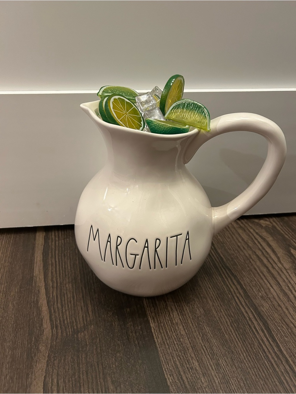 Rae Dunn Margarita Ceramic Pitcher - White
